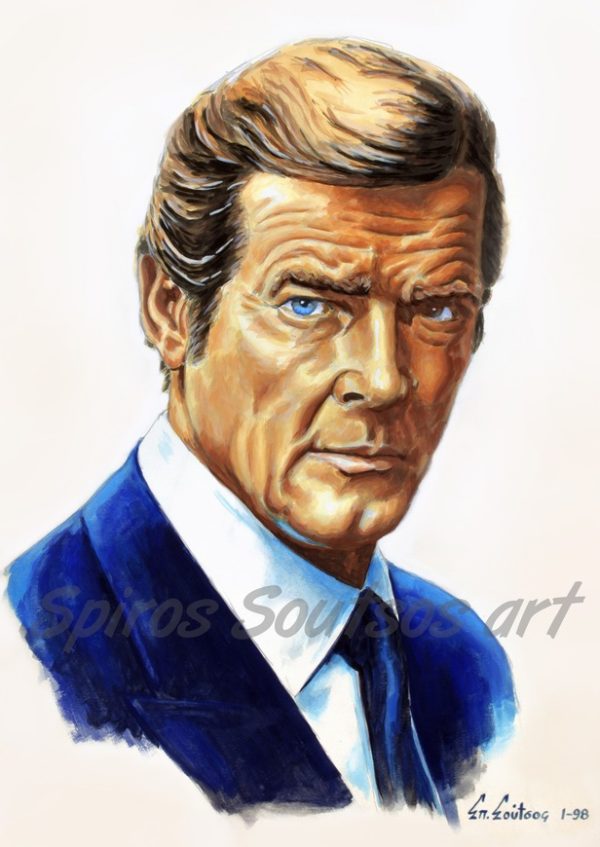 roger_moore_painting_portrait_octupussy_poster
