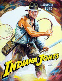 Indiana_jones_painting_movie_poster_harrison_ford_acrylic_canvas_portrait