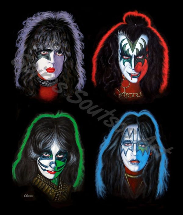 Kiss_solo_painting_poster_canvas_print_portraits